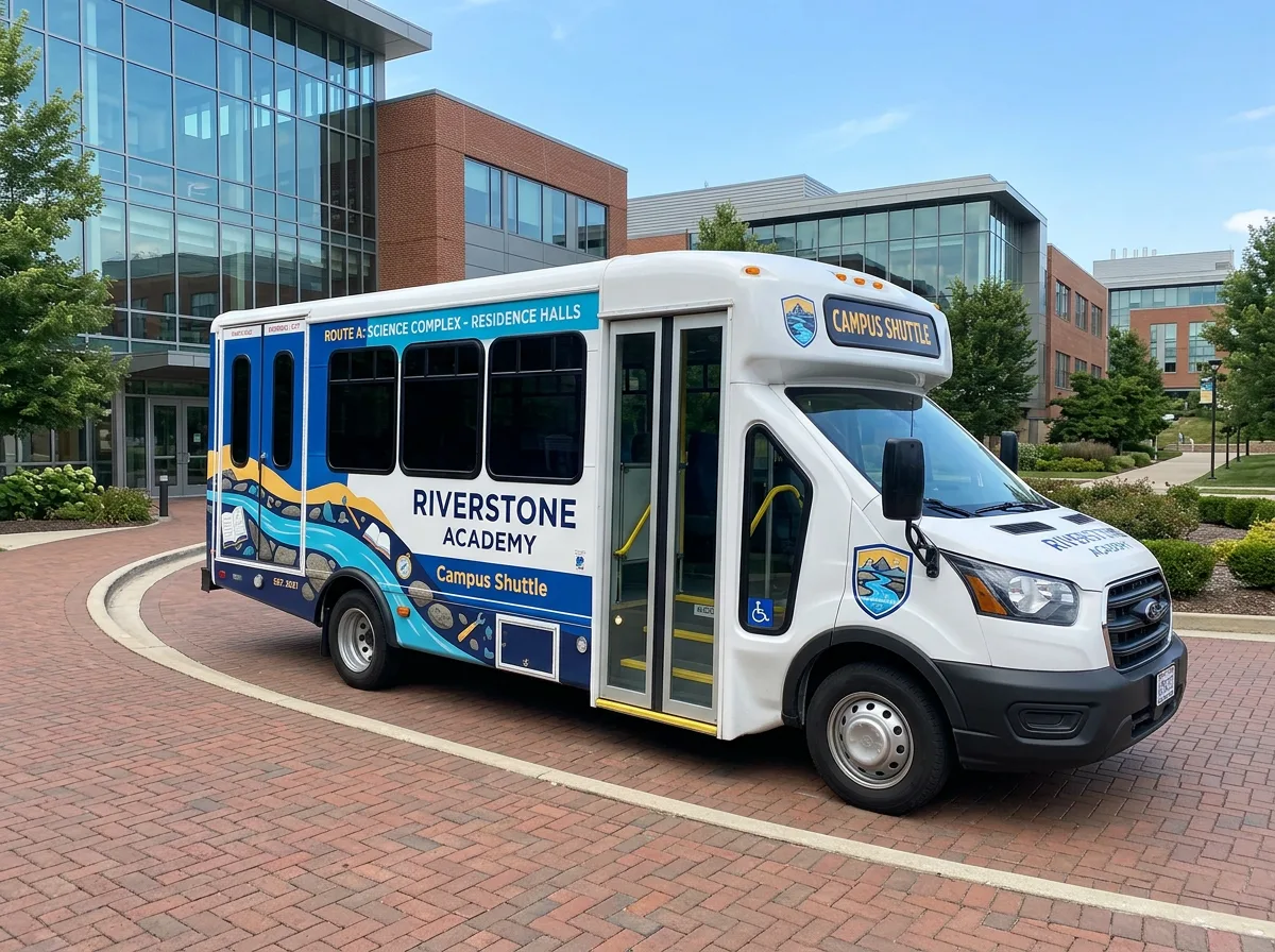 campus shuttle graphics concept