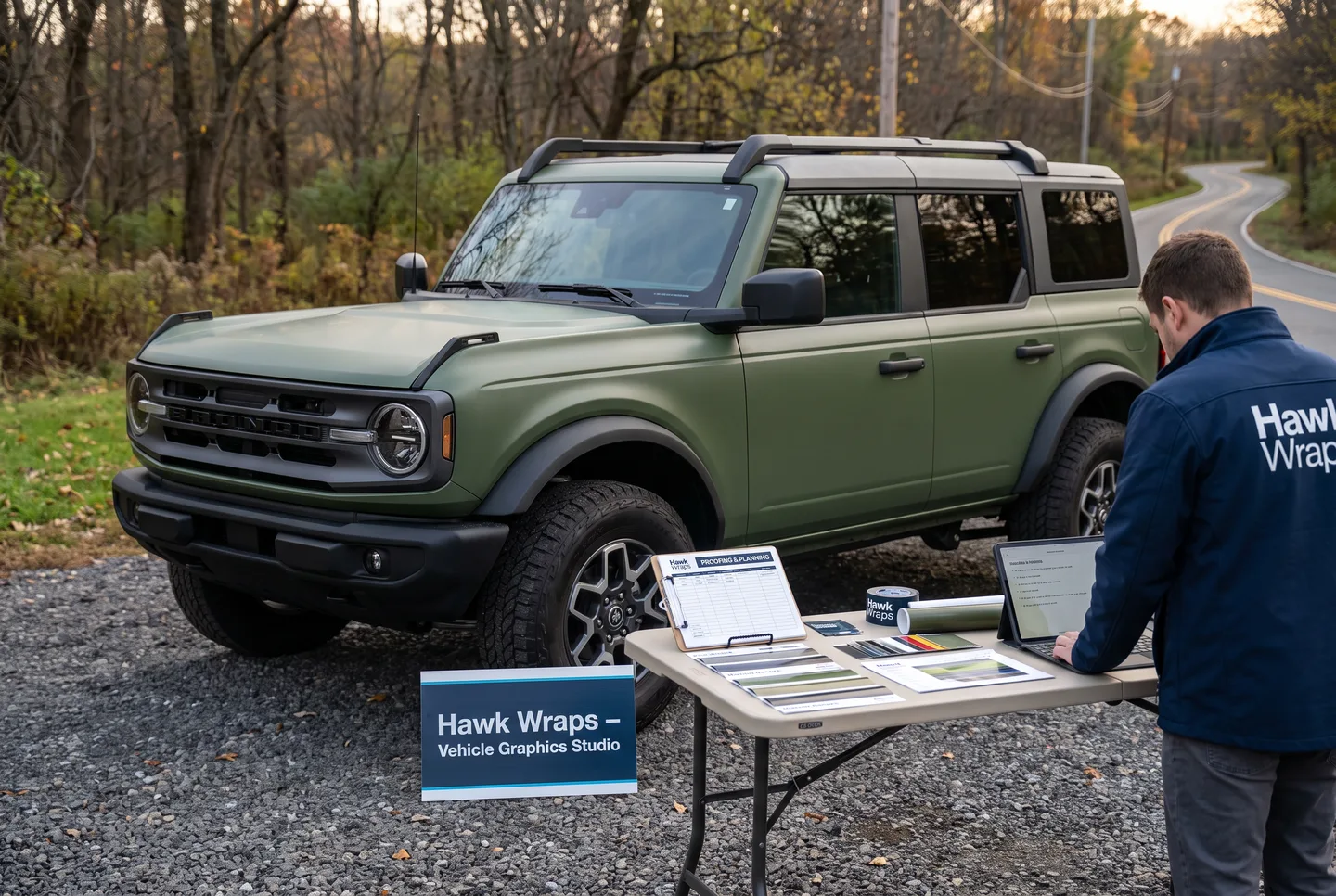 Ford Bronco — Matte Olive Green