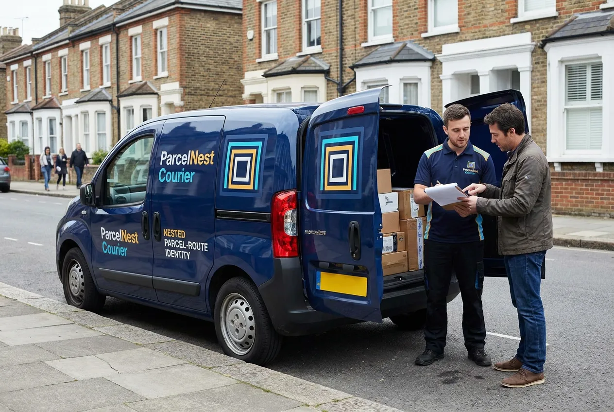 urban courier cargo van graphics concept