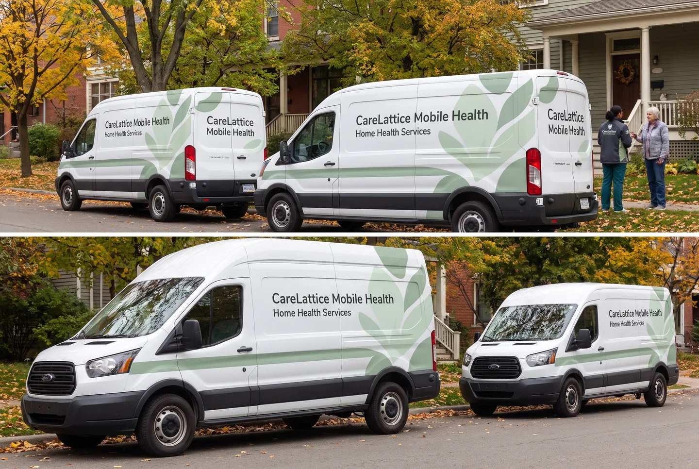 home health vehicle fleet graphics concept