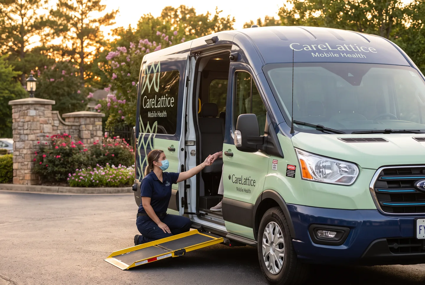 accessible NEMT van graphics concept