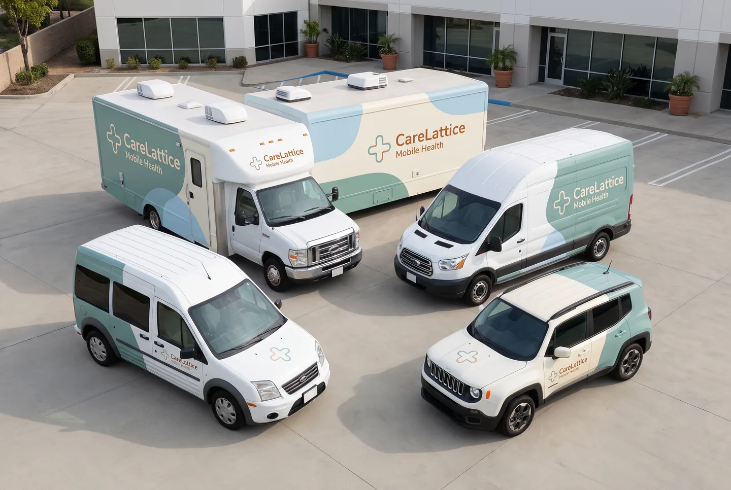 medical waste box truck graphics concept