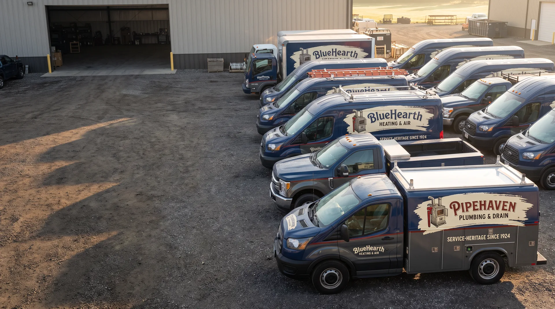 HVAC service van wrap