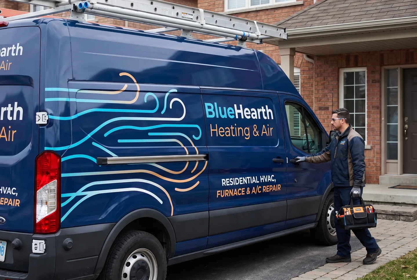 drain cleaning van graphics concept