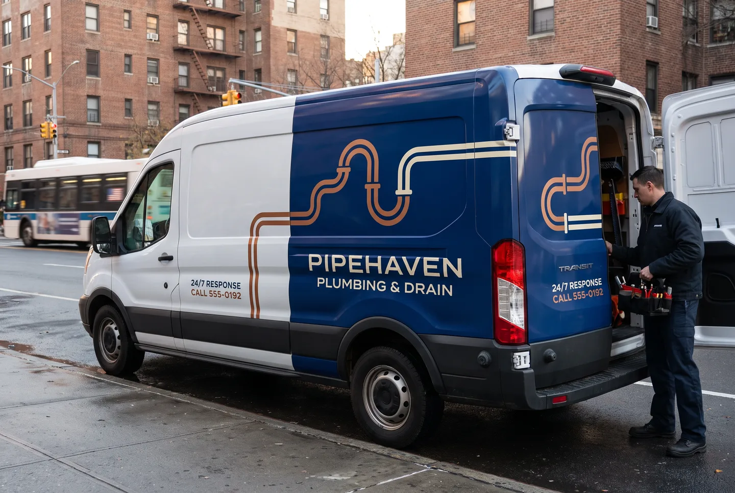 plumbing Sprinter wrap concept