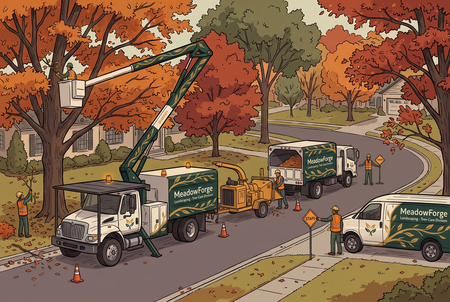 tree care fleet graphics concept