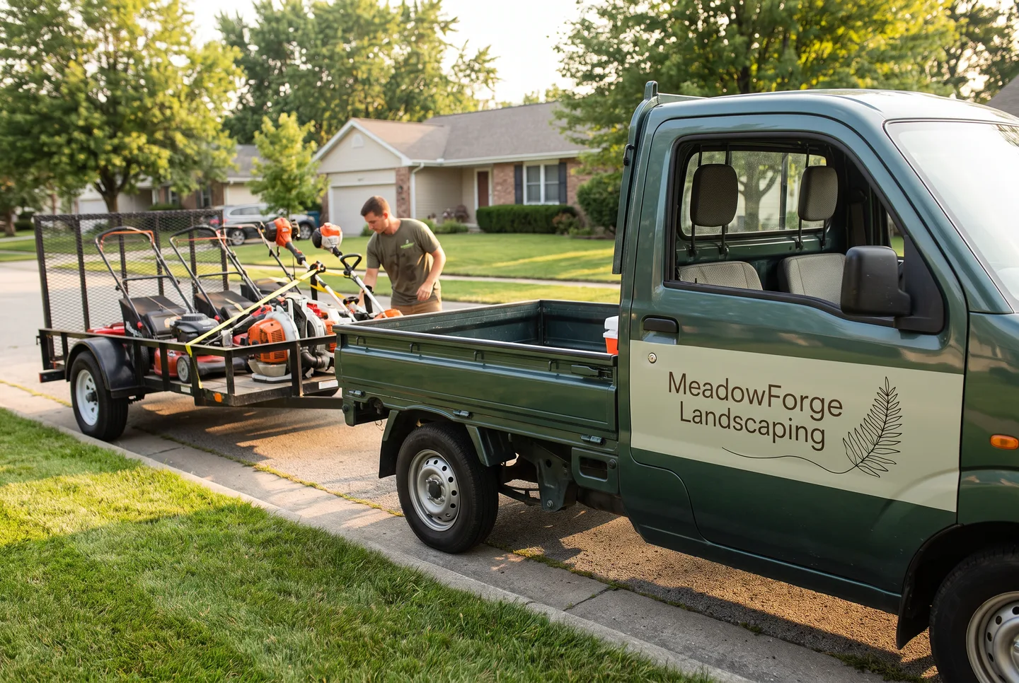 mixed landscaping fleet graphics concept