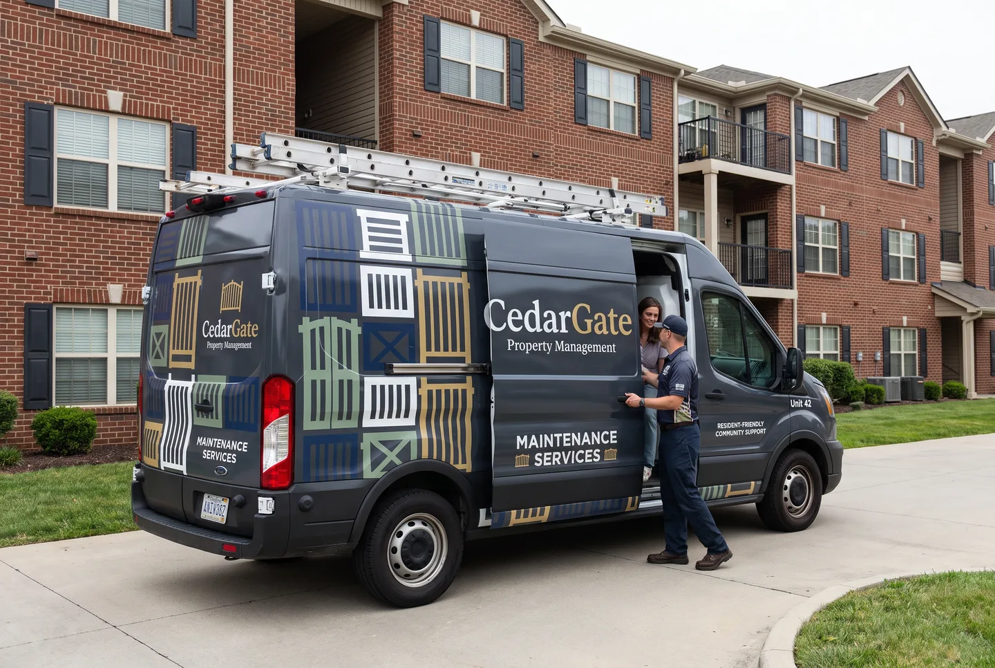 property management cargo van fleet concept