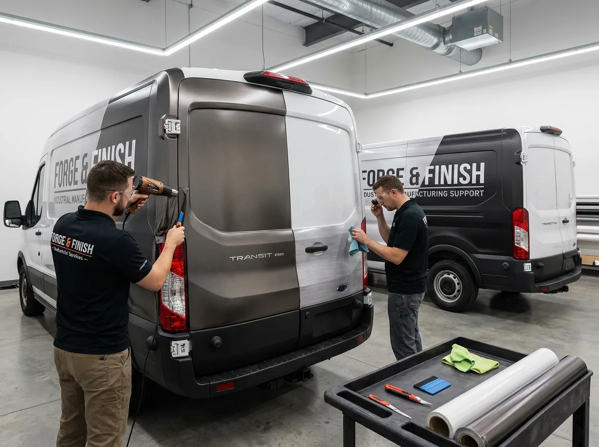 Vehicle wrap preparation and installation workflow