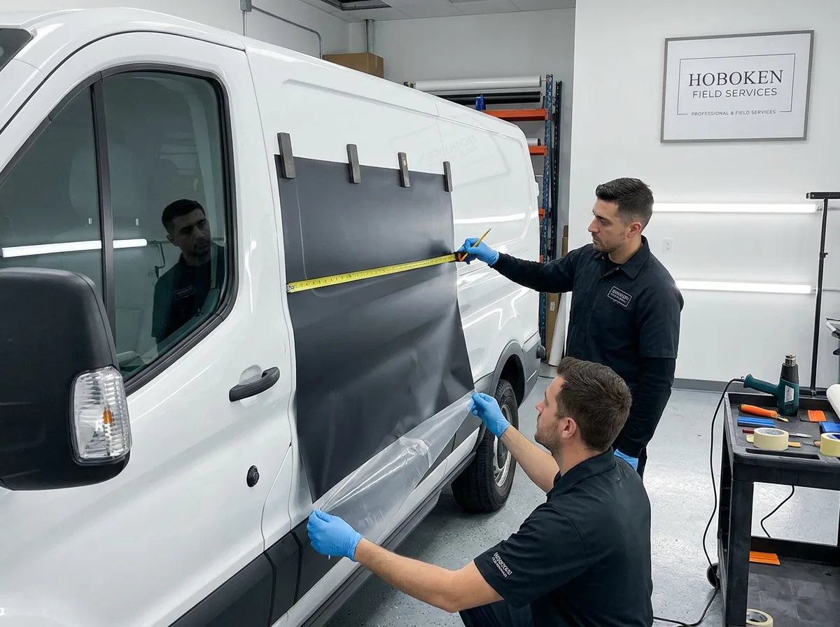 Vehicle wrap preparation and installation workflow