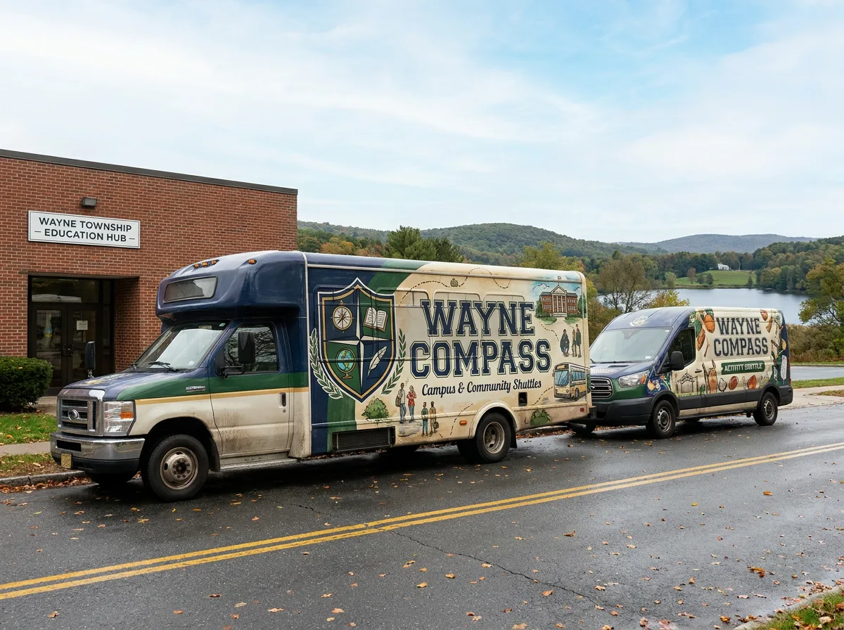 HVAC & Plumbing fleet working in Wayne