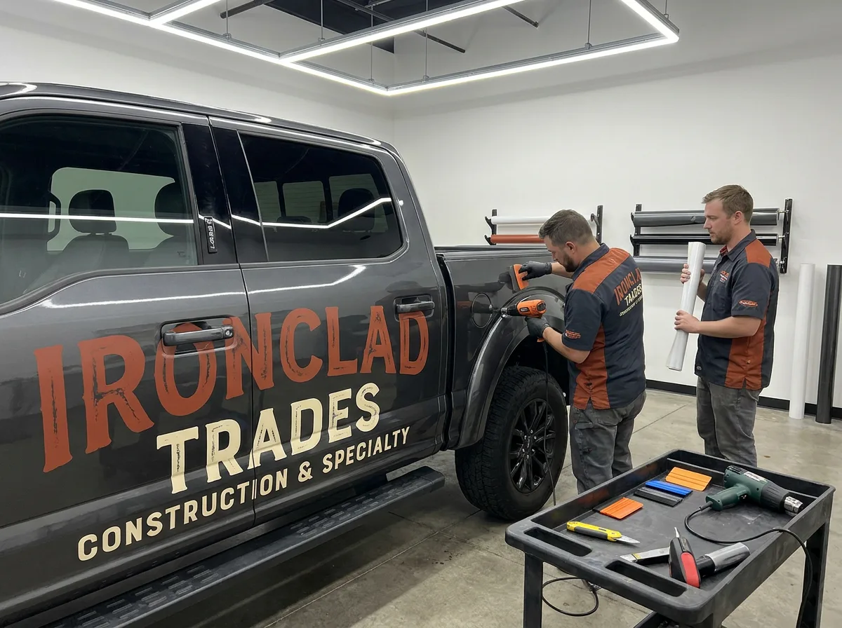 Vehicle wrap preparation and installation workflow