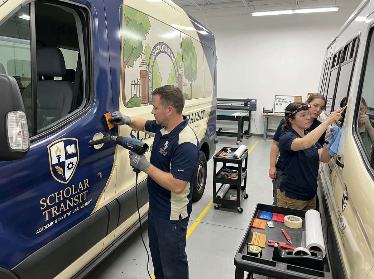 Vehicle wrap preparation and installation workflow