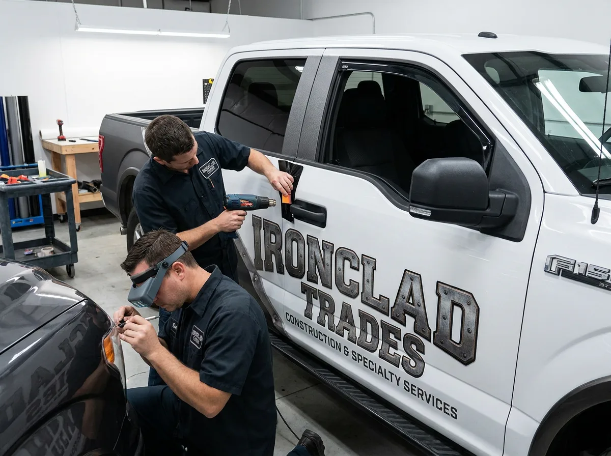 Vehicle wrap preparation and installation workflow