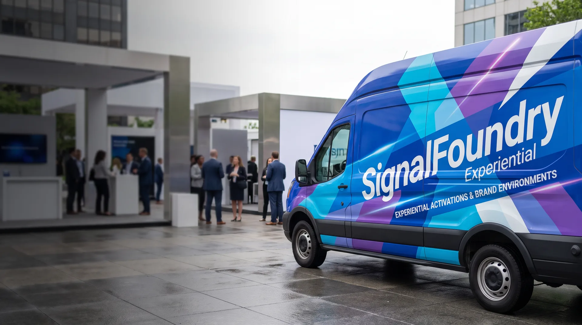 Event activation wrap photo